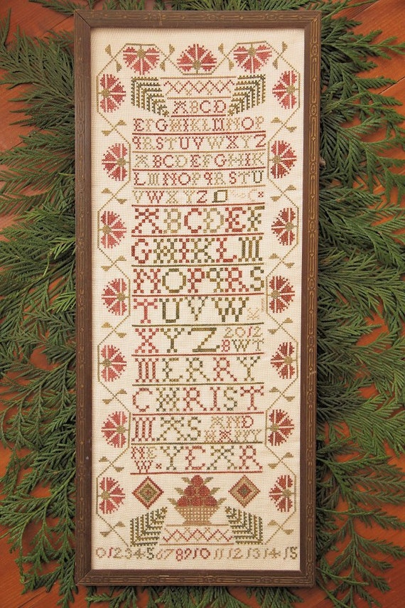 Christmas Band Sampler Cross Stitch Pattern by Heartstring