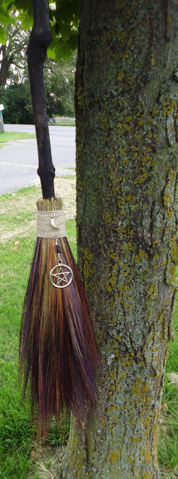 Handfasting Besom Wedding Broom OOAKArtistic Rainbow