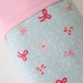 Cotton & Flannel Baby Stroller Blanket in Bluebell and Pink