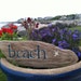 Hand Painted Reclaimed Driftwood Beach Sign