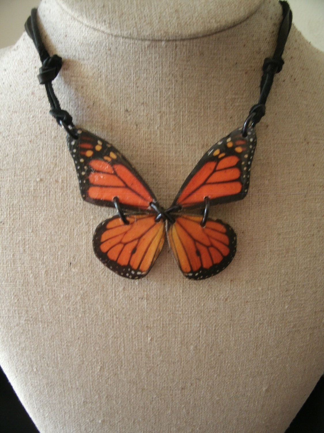 butterfly pendant by heritagebyheidibelle on Etsy
