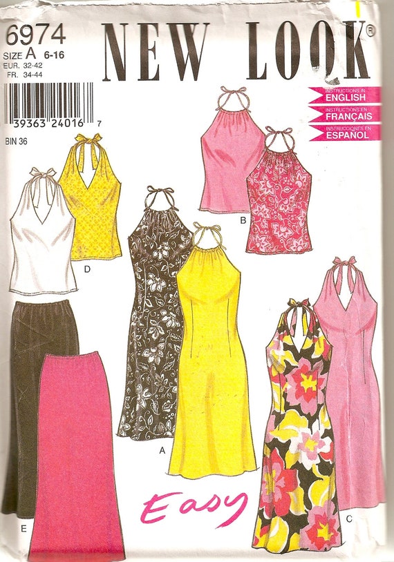 Misses Separates sewing pattern Halter Dresses Skirts Tops