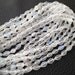 Amazing AFRICAN MOONSONE, Full 7 Inch Strand, BLUE Flashy Rarest African Moonstone Faceted Full Drilled Dew Drops Briolettes, 7-8mm size