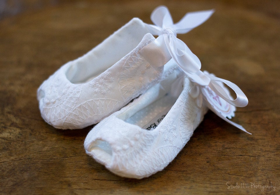 Baby girl shoes white christening baptism shoes toddler girl