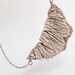 Porcelain Necklace with texture and details of mushroom , coral