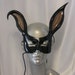Black Rabbit Leather Mask