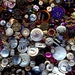 300 Plus Antique Vintage Modern Buttons Mixed Materials Glass Celluloid Metal Satsuma Calicos