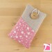 iPhone 5 / iPhone 4 case / iPod sleeve / cell phone protector / white floral pattern over pink