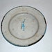 Vintage shabby cottage chic Enamelware Childs Plate with Soldier Sweden