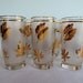 Vintage Gold Leaf Glassware - Tumblers - Libby - Set of 12