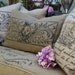 Burlap Pillow Fleur de lis