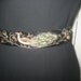 hand made vintage peacock embroidery belt