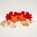 Under the Sea Catnip Toys felt crab and starfish cat toys