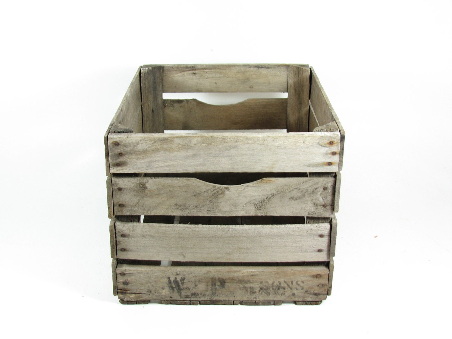 Vintage Wood Crate Box Wooden Crate Fruit Crate Storage Crate