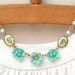 Gold Filled Turqoise Flower Vintage Necklace