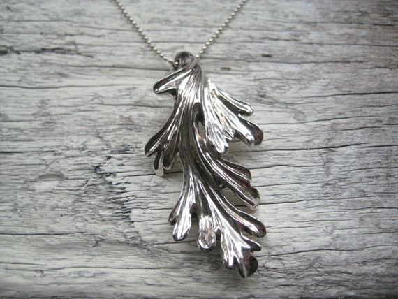 Items similar to Acanthus Leaf Pendant, Sterling Silver on Etsy