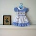 vintage girls gingham dress - DoROTHY embroidery dress / 18M