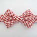 Cute red and white retro style bowtie for toddler and youth