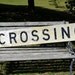 Vintage Railroad "Crossing' Sign - weathered and worn