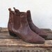 Vintage Brown Woven Leather Chelsea Booties by Cole Haan Ladies Size 9