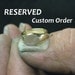 custom rose gold wedding band set -- reserved for Anna and Sean