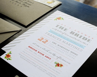 Bridal Shower Invitation - Deposit