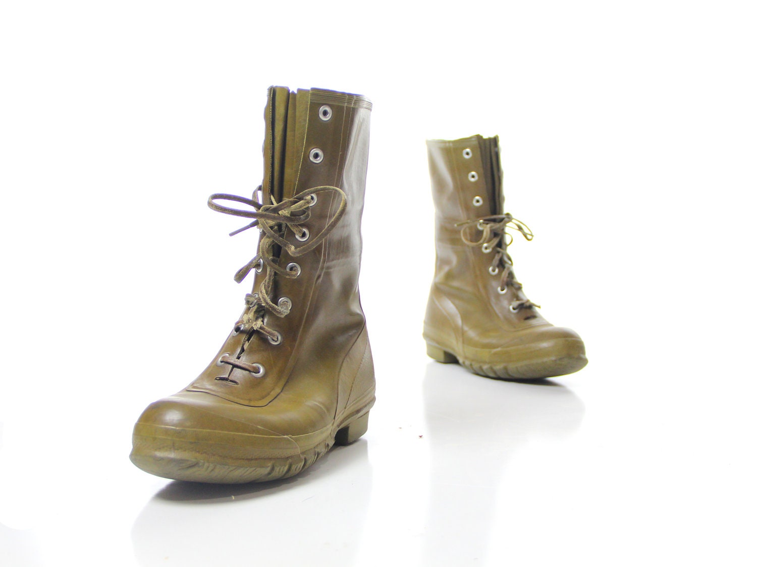 Vintage waterproof olive green converse boots rain boots