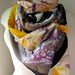 Silk Scarf, Hand Painted - Be Inspired - Artistic Quotes, Fall Fashion