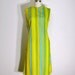 RESERVED FOR STACEY Vintage 1960s Dress - 60s Striped Shift Dress - Mango Mint