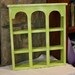Extra Large Lime Green Shabby Chic Curio