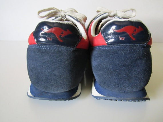 1980's Vintage KangaROOS Red Blue Tennis Shoes by TallGlassOfWater