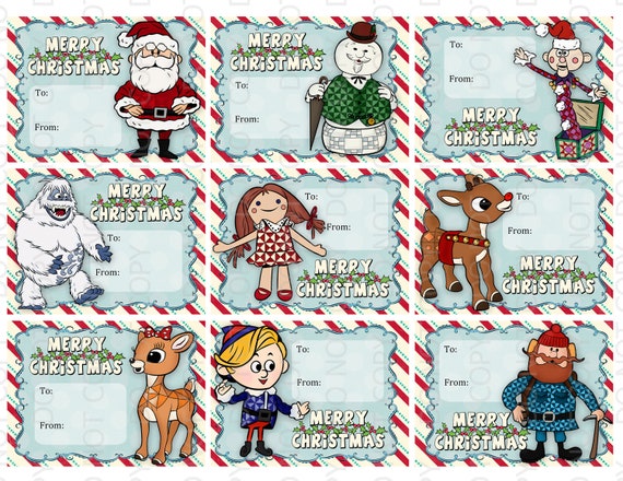 Printable DIY Rudolph the Red Nosed Reindeer and Santa