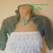 HAND KNITTED BOLERO / Wedding Accessories Shrug Vest Jacket Gift Ideas Elegant Romantic / Women Cardigan Capelet Crocheted Chic Feminine