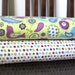 Green and Purple Bird Floral and Dots Flannel Blanket Bundle, 2 Yards
