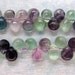 Genuine Rainbow Fluorite Teardrop Briolette Beads - 16 Inch Strand