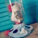 Vintage Chicken Feeder Galvanized Farm Chic Organization Ball Jar