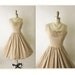 50's Summer Dress // Vintage 1950's Floral Print Garden Party Summer Sun Dress S