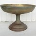Vintage Brass Pedestal Bowl