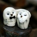 Wedding Cake Topper Snowy Owls - Miniature Hedwig Inspired Clay Owlery