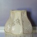Vintage Parlor Library or Bedside Lamp Shade Ecru Floral Damask
