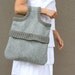 Gray elegance bag tote - Everyday purse gift idea under 60 Spring fashion