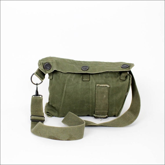 Army Green Canvas Satchel Military Bag By Omniavtg On Etsy