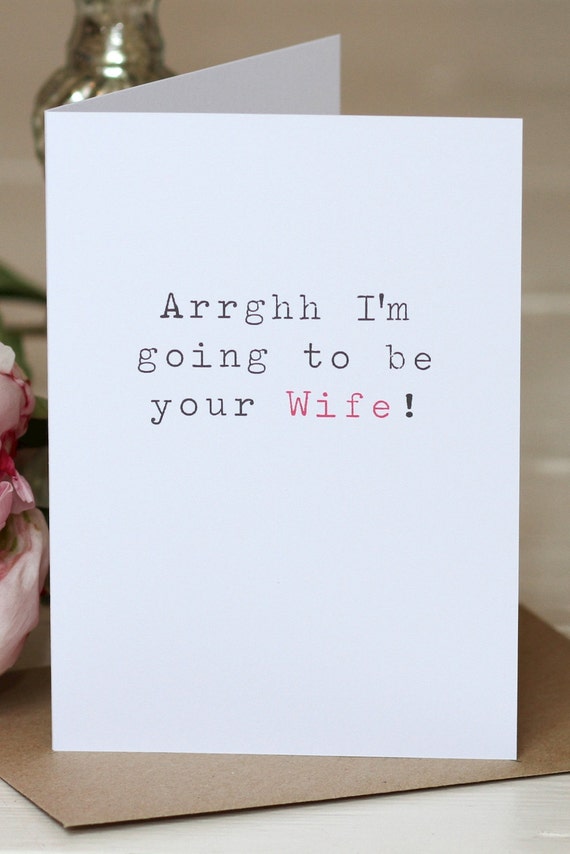 print 6x4 card Wedding Be 'Arrghh To Going Wife' Your Card I'm