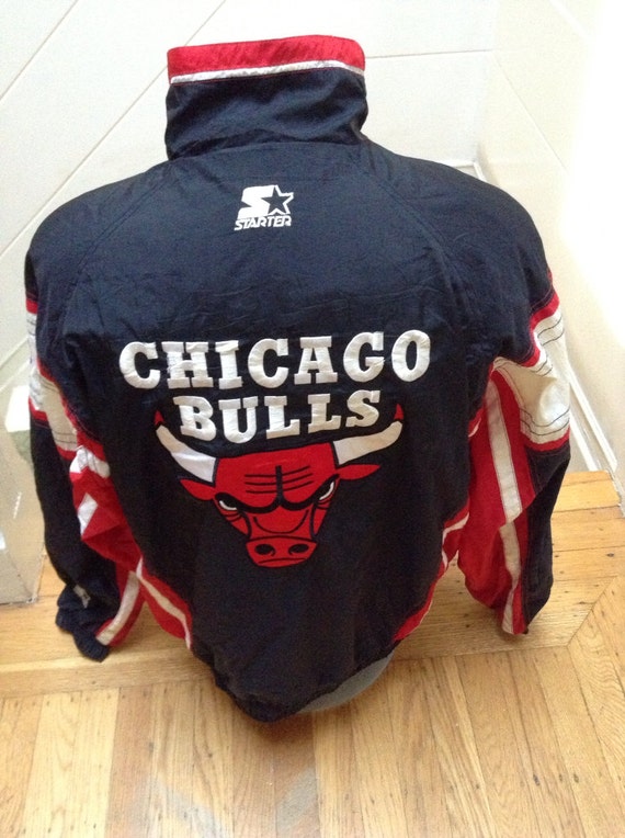 Chicago Bulls Starter Jacket LARGE by DeNuevoVintage on Etsy