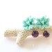 Jewel Lily Dangle Stud Earrings