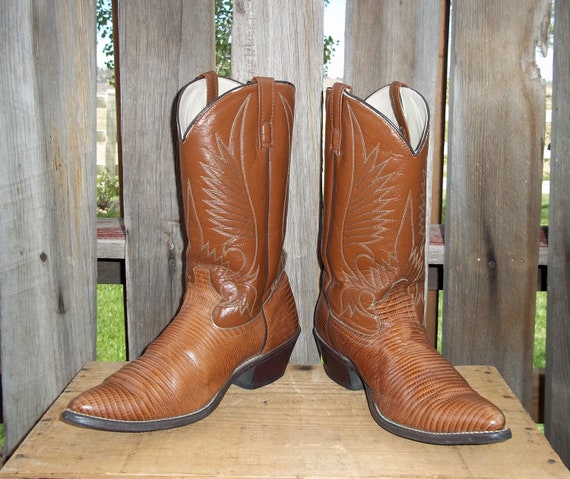 Vintage Cowboy Boots CLEARANCE SALE Brown Leather