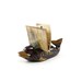 Dolphin letter holder - vintage brown and gold ceramic Florida souvenir