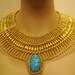Amazing Egyptian Hand Made Golden Beaded Queen Cleopatra Necklace