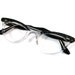 sparkles and stars cat eye glasses. black and clear. cute. NOS/deadstock new old stock. retro ZYCOM brand.