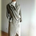 Natural Cardigan With Linen Knitted Eco Friendly Clothing Natural Sweater Wrap M L Size
